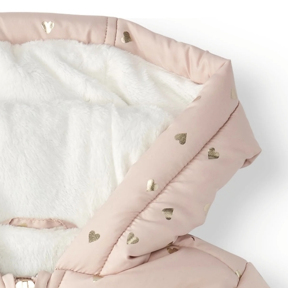 BABY PINK PUFFER JACKET - Picture 4 of 7